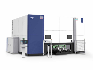 Máquina de processamento de laser de fibra de pórtico de 5 eixos