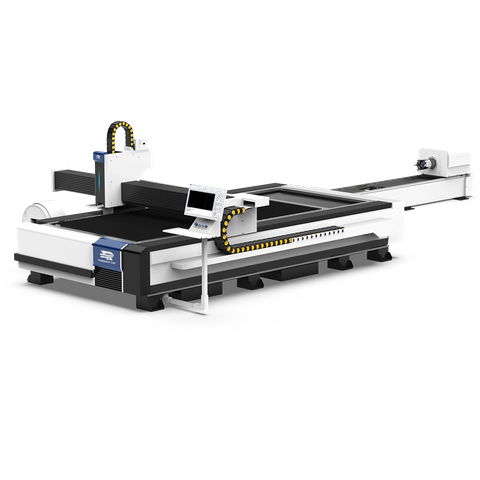 Máquina de corte a laser de folha de tubo de plataforma dupla