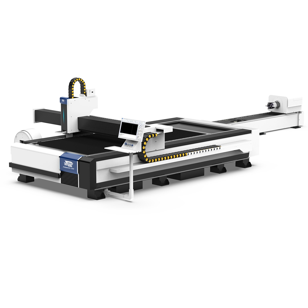 Máquina de corte a laser de folha de tubo de plataforma dupla