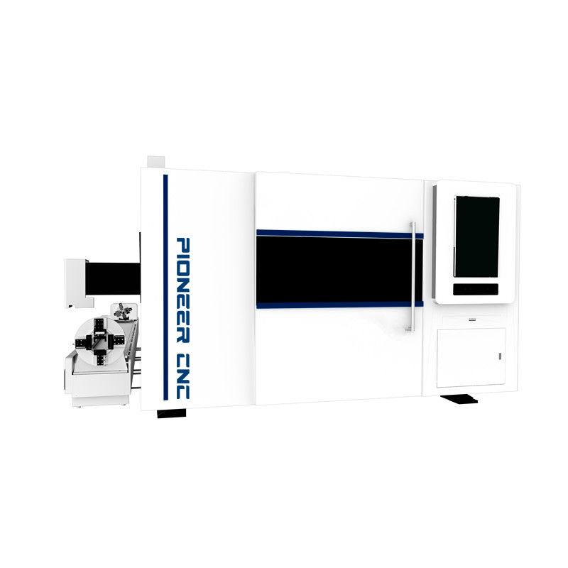 Máquina de corte a laser de fibra de tubo e placa de metal totalmente fechada1