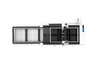 Máquina de corte a laser de fibra de folha de plataforma intercambiável